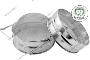 Sito do miodu podwójne wypukłe śr. 20cm filtr do miodu cedzak cedzidło
