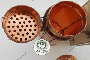 Podkurzacz Solidny Premium Miedziany z Chłodnicą Odymiacz Obdymiacz