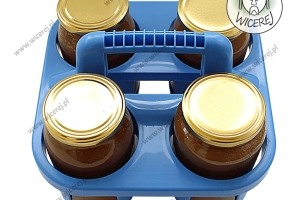 Koszyk do transportu słoików Mocny i Solidny, Gruby Plastik, Kobiałka miód