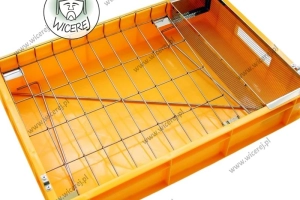 Duża Wanienka do odsklepiania ramek z nierdzewnym koszem na odsklepiny