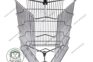 Wirnik 3 ramkowy nierdzewny do miodarki, Kosz do wirówki 3 plastrowej