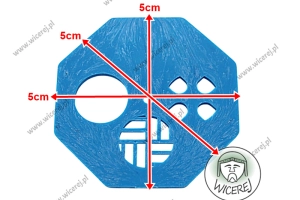 Zasuwka do Ula romb, Zamknięcie wylotka okrągłego, średnica 5cm