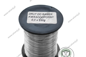 Drut pszczelarski do ramek 0,3mm - 0,25kg Nierdzewny ramki ule