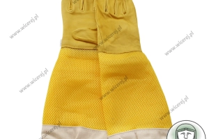 Premium Skórzane Rękawice Pszczelarskie Oddychające Długie rozmiar L (9)