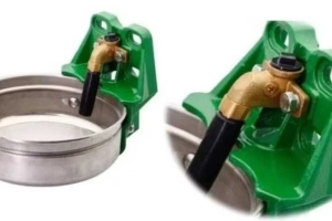 Poidło miskowe z zaworem rurowym dla bydła krów koni duże 5 litrów