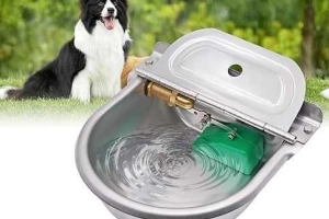 Poidło INOX z zaworem pływakowym, ze stali nierdzewnej, 2,5 litra