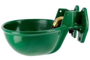 Poidło miskowe żeliwne, z zaworem rurowym, dla bydła i koni, 2,5L