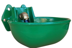 Poidło miskowe żeliwne, z zaworem rurowym, dla bydła i koni, 2,5L