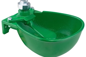 Poidło miskowe żeliwne PM-6, 2,5 L, oliwkowe, KERBL