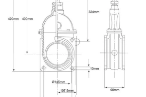 Zasuwa 6" MZ beczkowóz asenizacyjny  ARZO0075150000 / 6000073