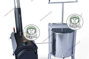 Topiarka z Prasą do Wosku 29L z Generatorem Pary Opalanym drewnem