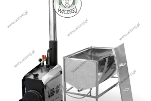 Wzmocniona 0,8mm Topiarka Parowa do Wosku (39/45 ramek) z Generatorem Pary