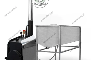 Wzmocniona 0,8mm Topiarka Parowa do Wosku (39/45 ramek) z Generatorem Pary