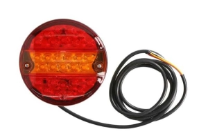 Lampa tylna zespolona LED, Ø142 mm 12/24V, WAŚ 232 W19D do URSUS C-330, przyczepy, naczepy, ciężarówki