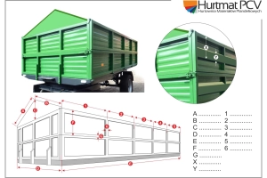 Plndeka na przyczepę roniczą