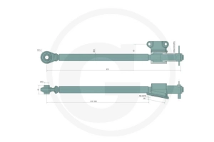 Stabilizator lewy do Case, New Holland 5197056